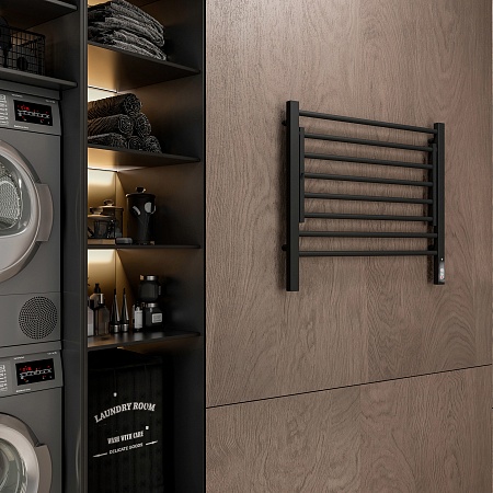 Горизонт П8 600х600 электро КС ЧЕРНЫЙ МУАР (sensor quick touch) Полотенцесушитель TERMINUS Егорьевск - фото 3 Горизонт П8 600х600 электро КС ЧЕРНЫЙ МУАР (sensor quick touch) Полотенцесушитель TERMINUS Егорьевск - фото 3