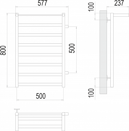 Хендрикс П8 500х800 бп500 Полотенцесушитель TERMINUS Егорьевск - фото 3 Хендрикс П8 500х800 бп500 Полотенцесушитель TERMINUS Егорьевск - фото 3